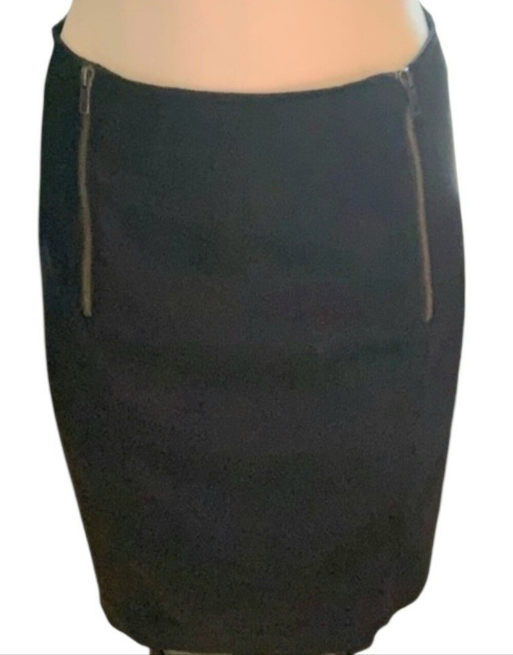 H&M Black Satin Skirt US8